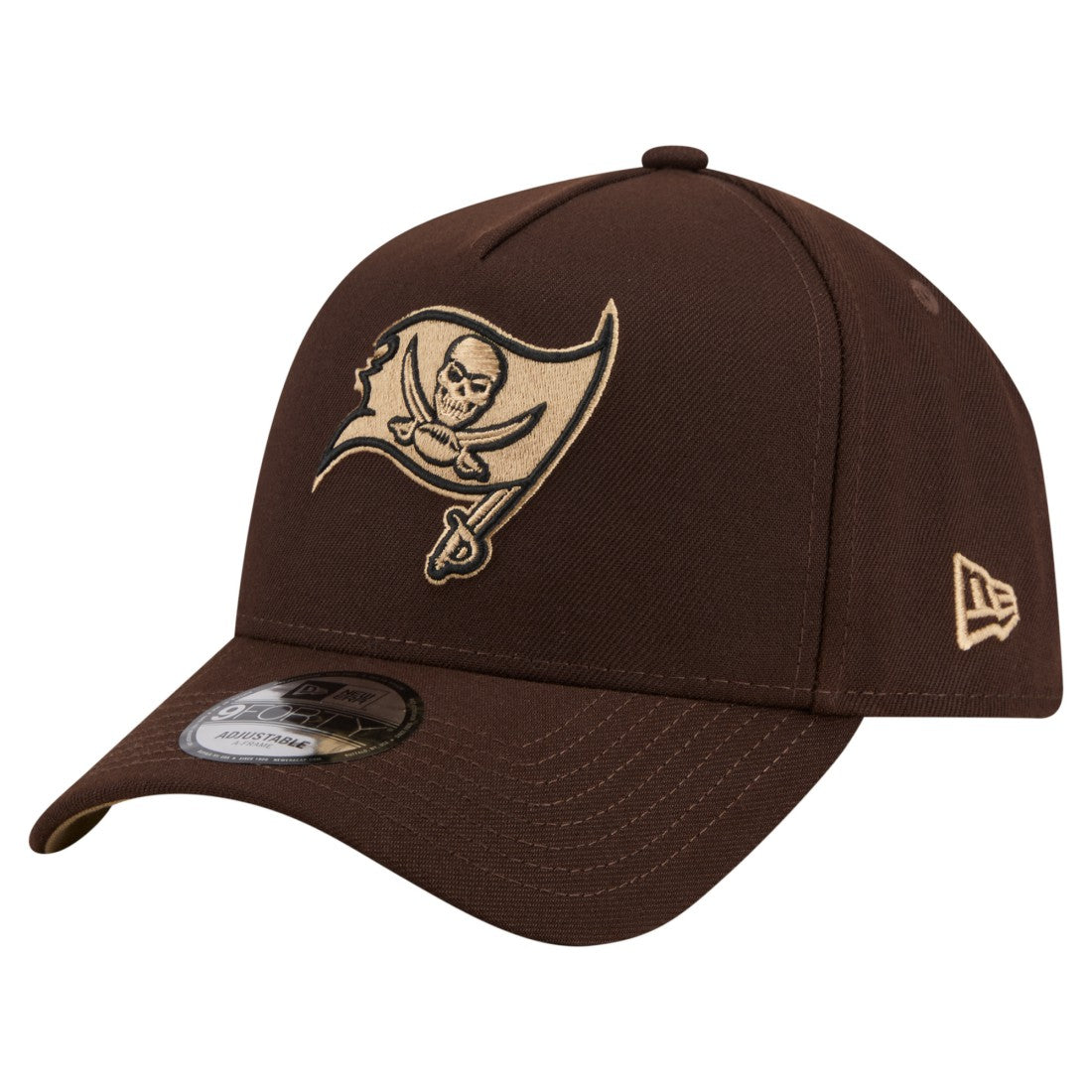 Tampa Bay Buccaneers New Era Burnt Wood A-Frame 9FORTY Adjustable Hat