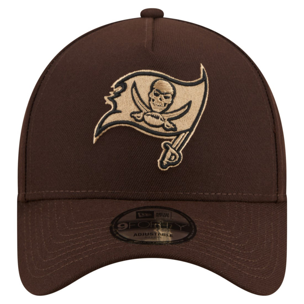 Tampa Bay Buccaneers New Era Burnt Wood A-Frame 9FORTY Adjustable Hat