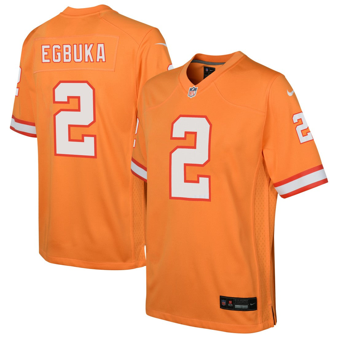 Tampa Bay Buccaneers Nike Emeka Egbuka  Youth Team Game Jersey