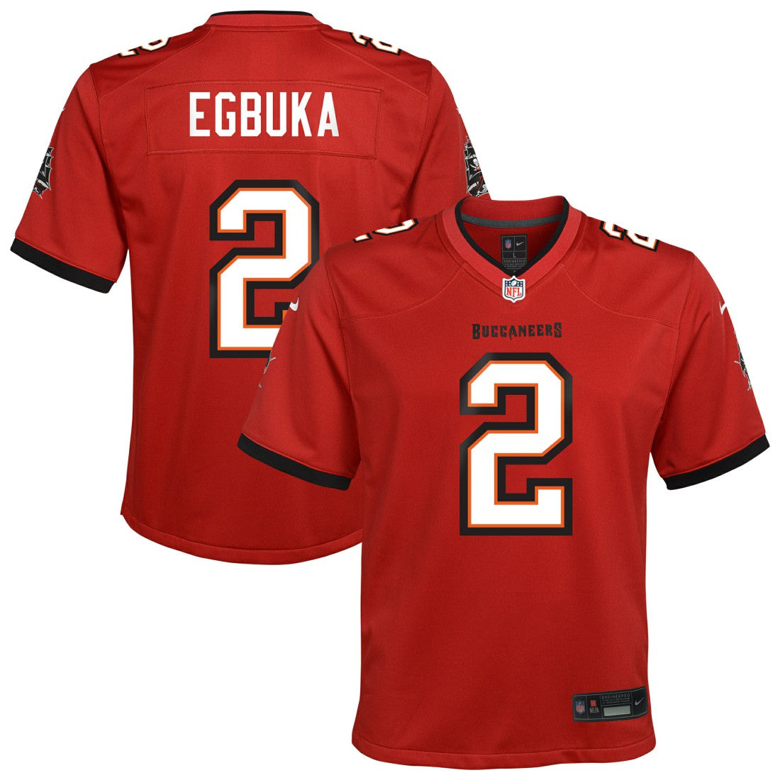Tampa Bay Buccaneers Nike Emeka Egbuka  Youth Team Game Jersey