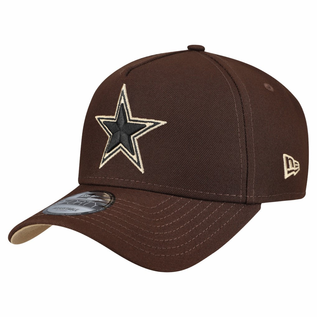Dallas Cowboys New Era Burnt Wood A-Frame 9FORTY Adjustable Hat