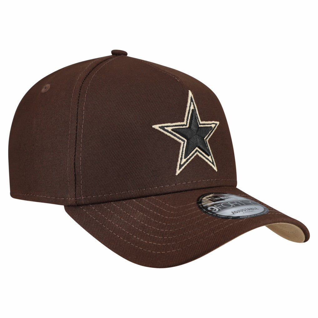 Dallas Cowboys New Era Burnt Wood A-Frame 9FORTY Adjustable Hat