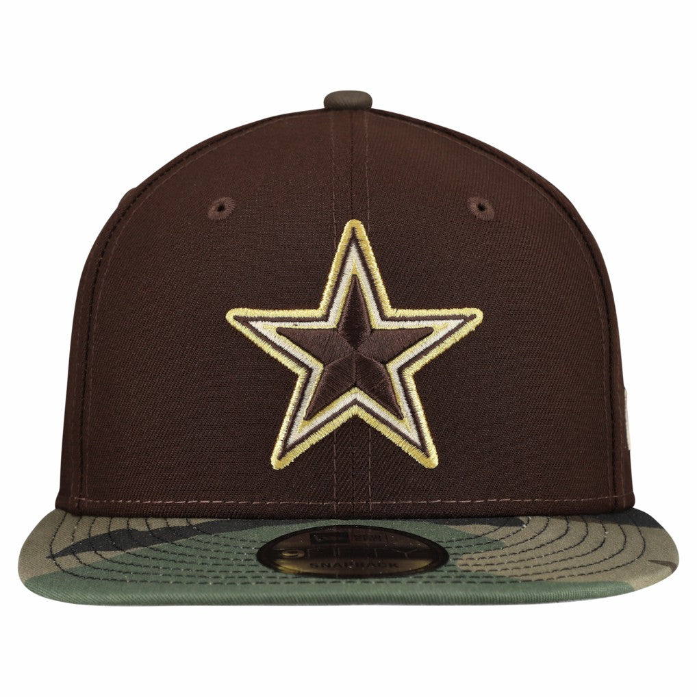 Dallas Cowboys  Adult Burnt Wood Camo 9FIFTY Snapback Hat