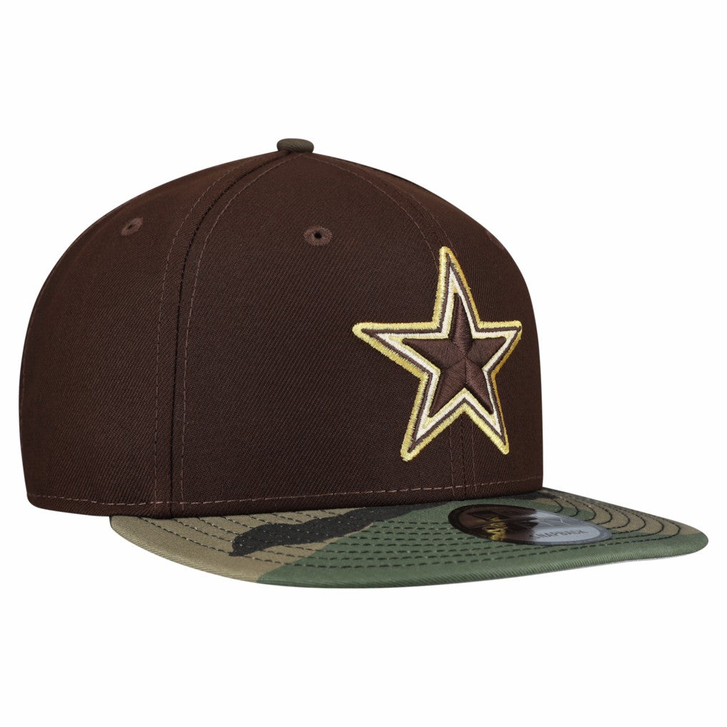 Dallas Cowboys  Adult Burnt Wood Camo 9FIFTY Snapback Hat