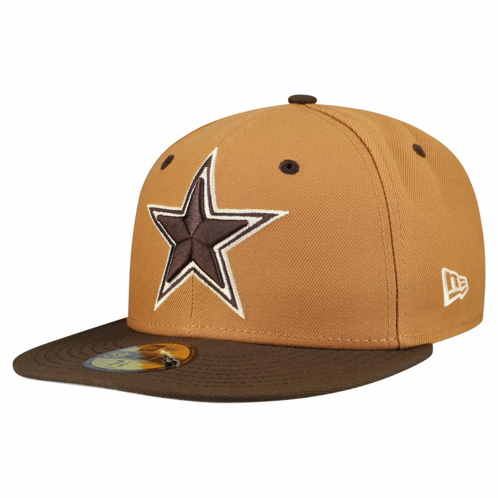 Dallas Cowboys New Era Two-Tone Walnut 59FIFTY Fitted Hat