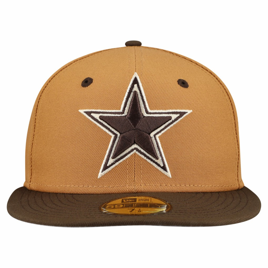 Dallas Cowboys New Era Two-Tone Walnut 59FIFTY Fitted Hat