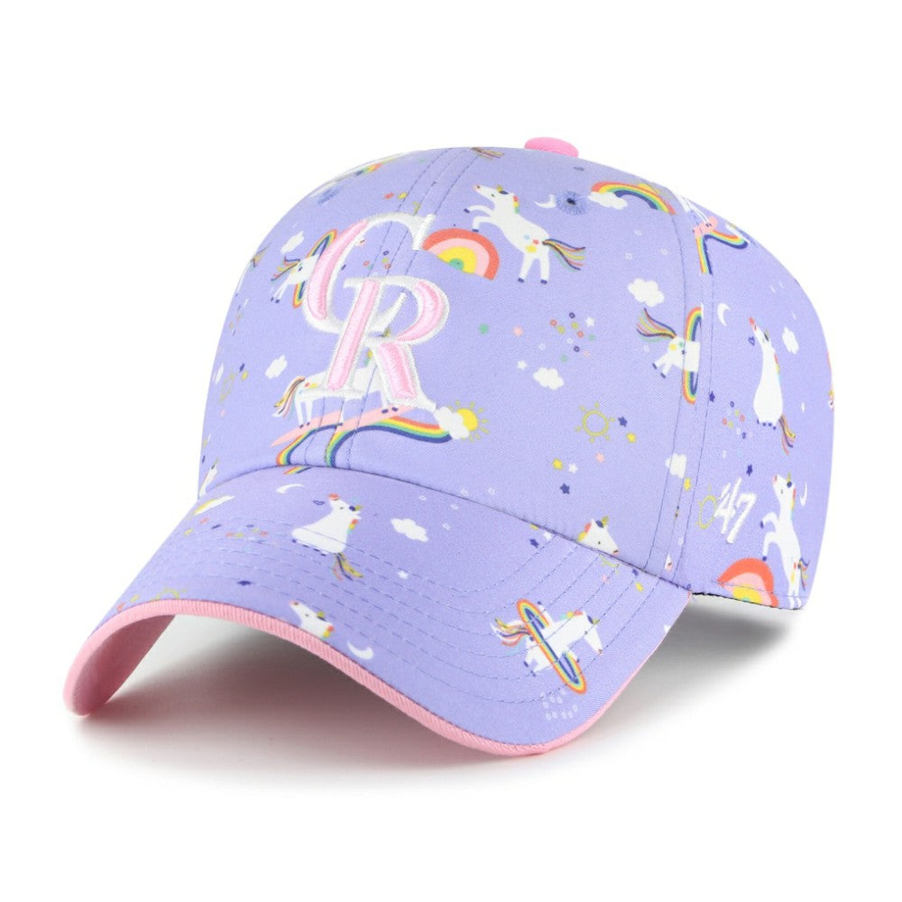 Colorado Rockies '47 Girls Youth Unicorn Clean Up Adjustable Hat | MLB Discount