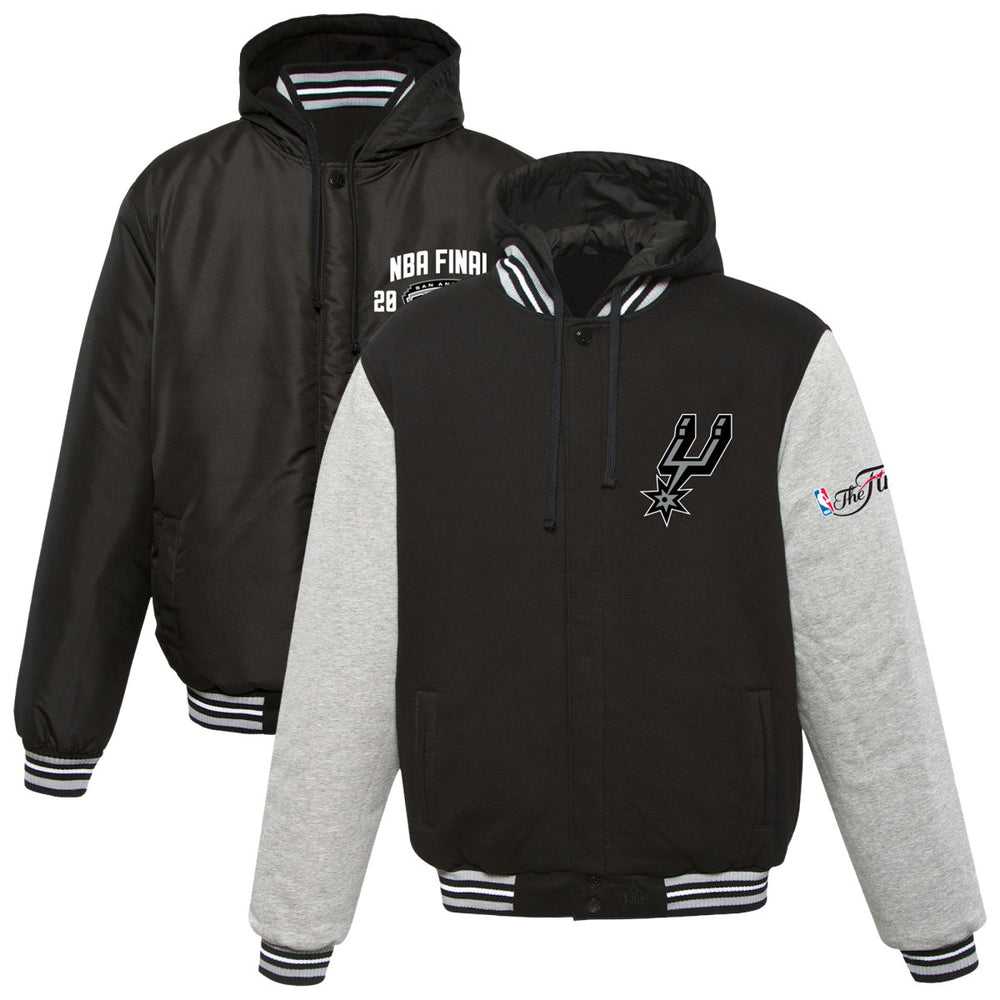 San Antonio Spurs JH Design 2014 NBA Finals Fleece Full-Zip Varsity Jacket Online