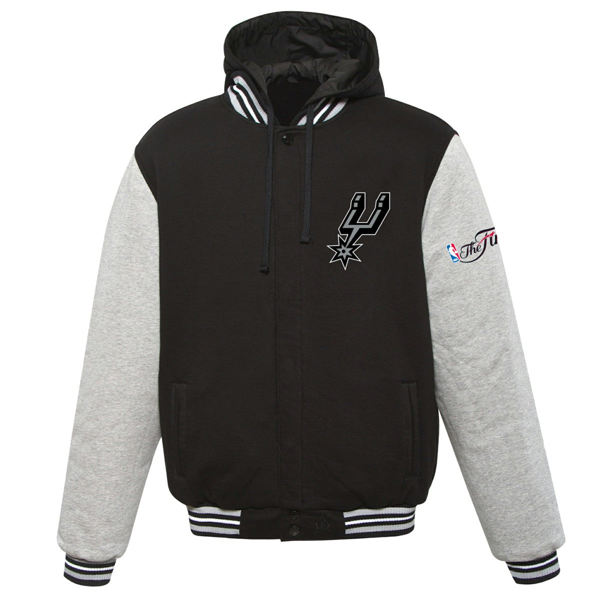 San Antonio Spurs JH Design 2014 NBA Finals Fleece Full-Zip Varsity Jacket Online