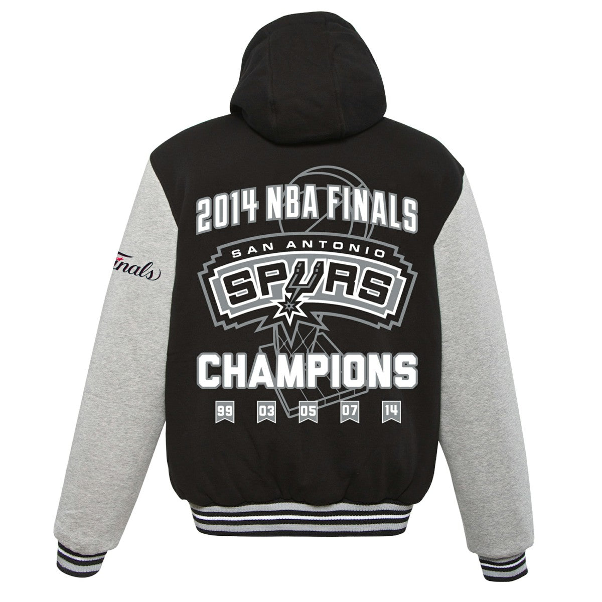 San Antonio Spurs JH Design 2014 NBA Finals Fleece Full-Zip Varsity Jacket Online