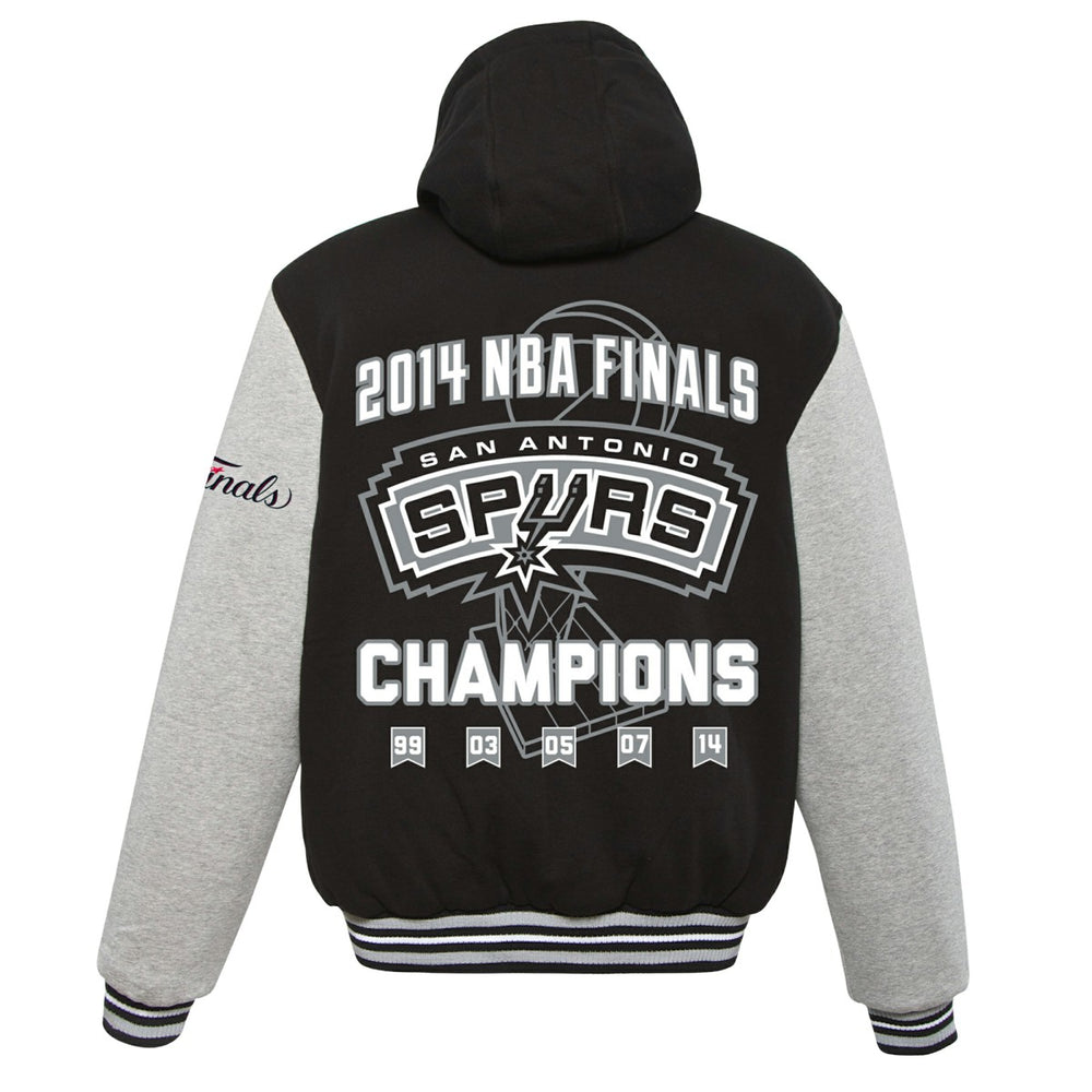 San Antonio Spurs JH Design 2014 NBA Finals Fleece Full-Zip Varsity Jacket Online