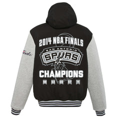 San Antonio Spurs JH Design 2014 NBA Finals Fleece Full-Zip Varsity Jacket Online