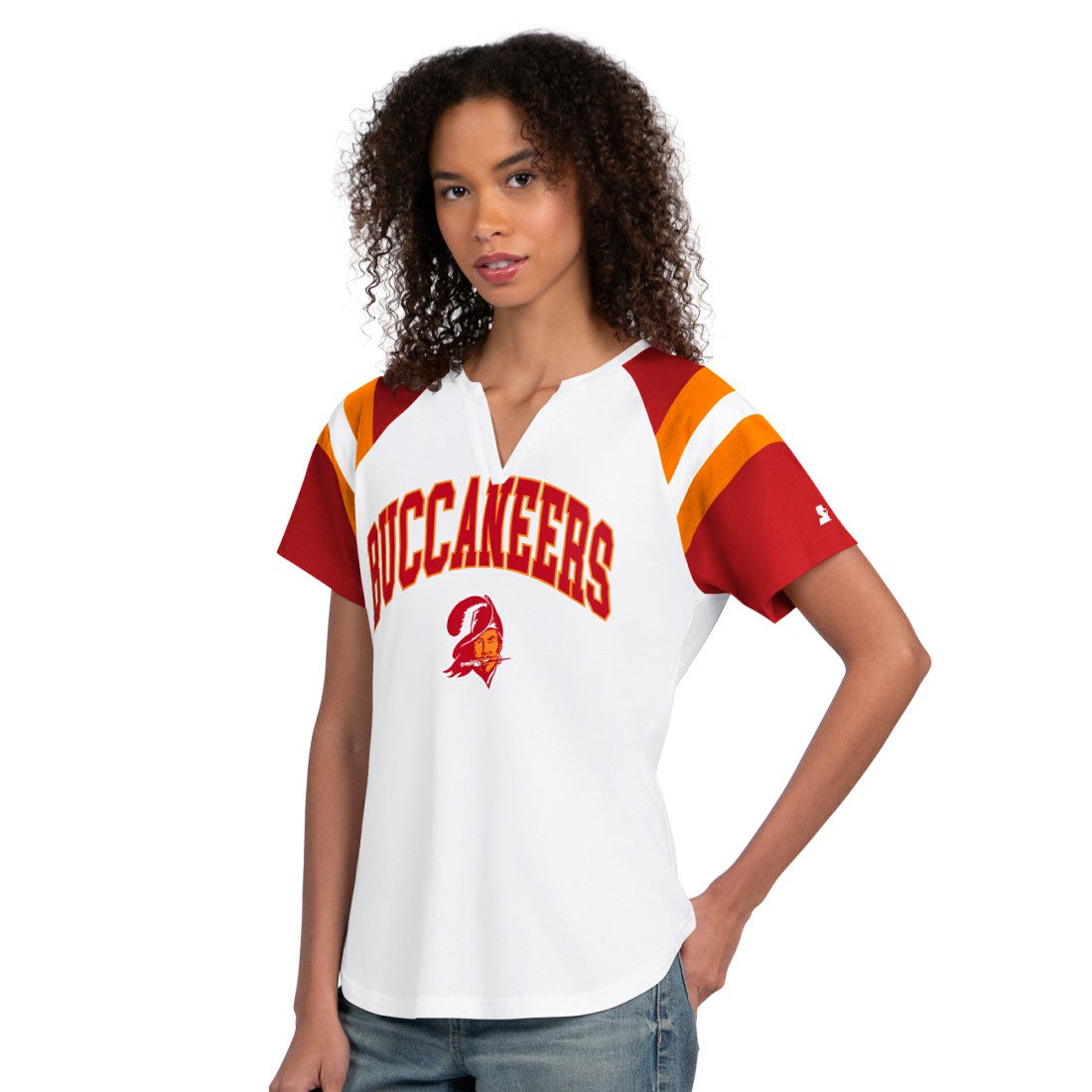 Tampa Bay Buccaneers  Starter Women's Game On Notch Neck T-Shirt