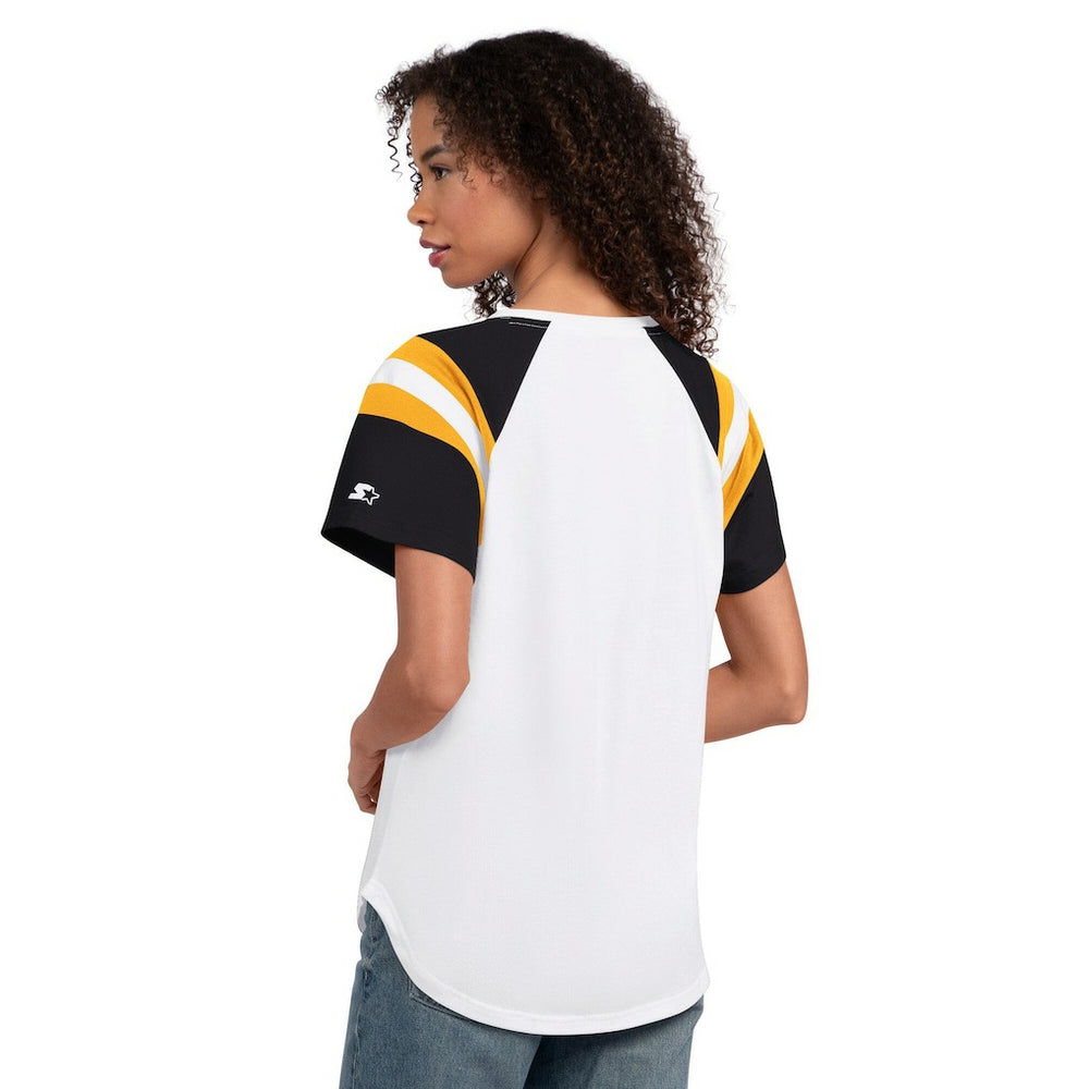 Pittsburgh Steelers  Starter Women's Game On Notch Neck T-Shirt