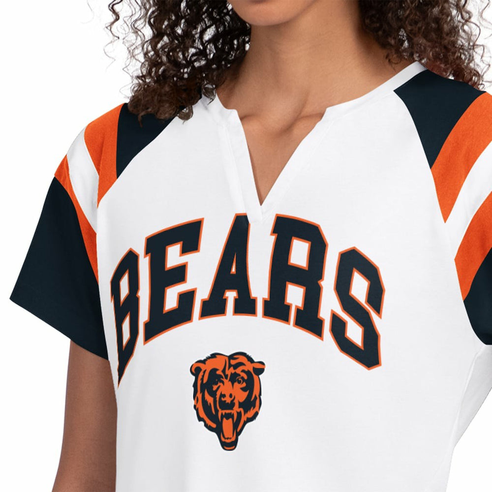 Chicago Bears  Starter Women's Game On Raglan Notch Neck T-Shirt