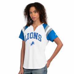 Detroit Lions  Starter Women's Game On Notch Neck T-Shirt