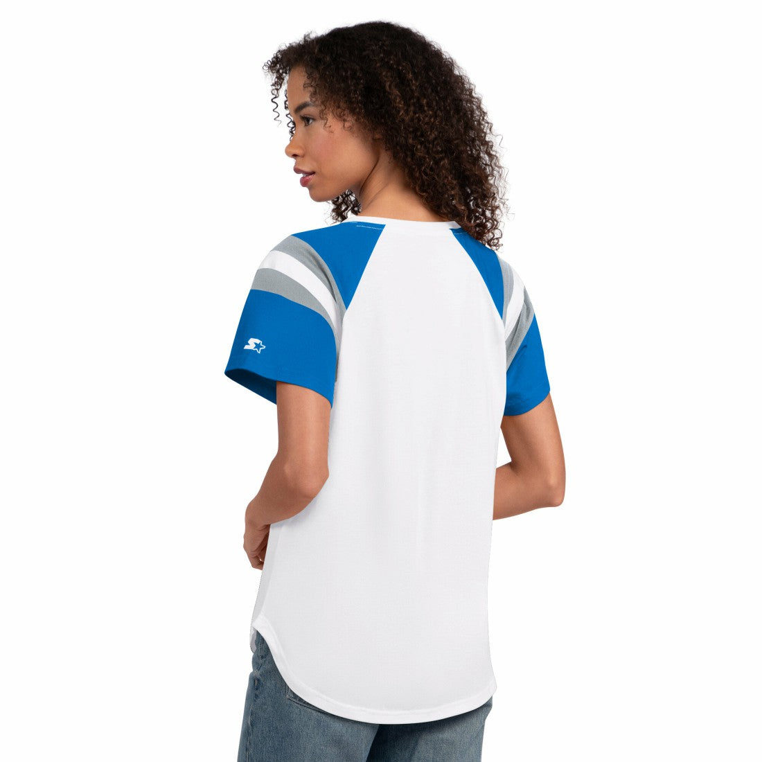 Detroit Lions  Starter Women's Game On Notch Neck T-Shirt