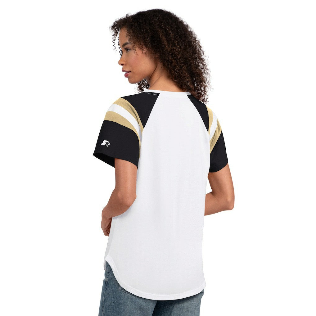 New Orleans Saints  Starter Women's Game On Notch Neck T-Shirt