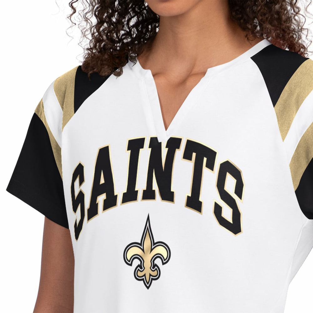 New Orleans Saints  Starter Women's Game On Notch Neck T-Shirt