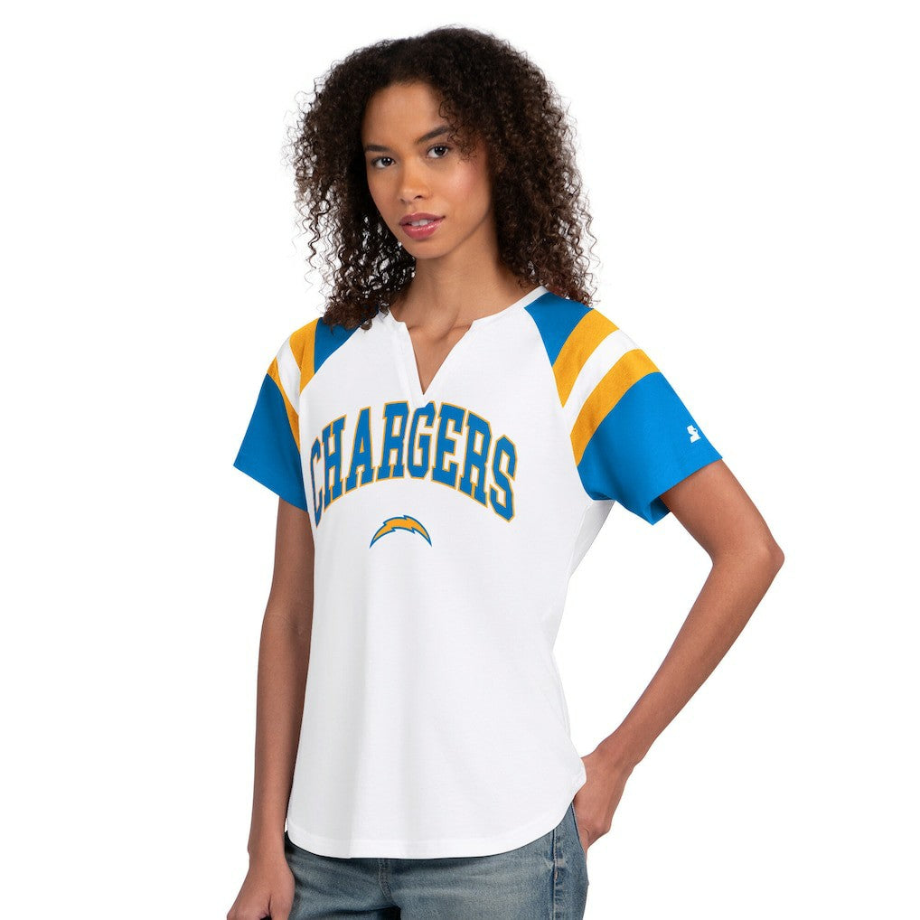 Los Angeles Chargers  Starter Women's Game On Notch Neck T-Shirt
