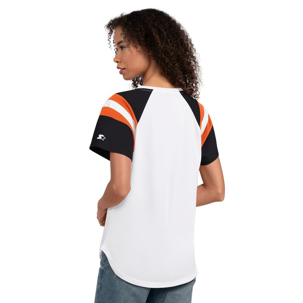 Cincinnati Bengals  Starter Women's Game On Notch Neck T-Shirt
