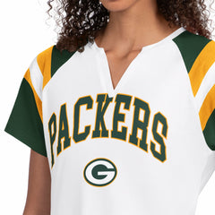 Green Bay Packers  Starter Women's Game On Notch Neck T-Shirt