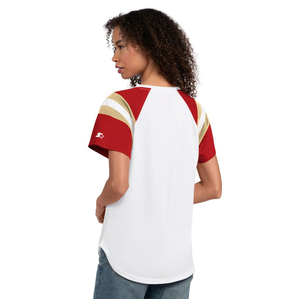 San Francisco 49ers  Starter Women's Game On Notch Neck T-Shirt