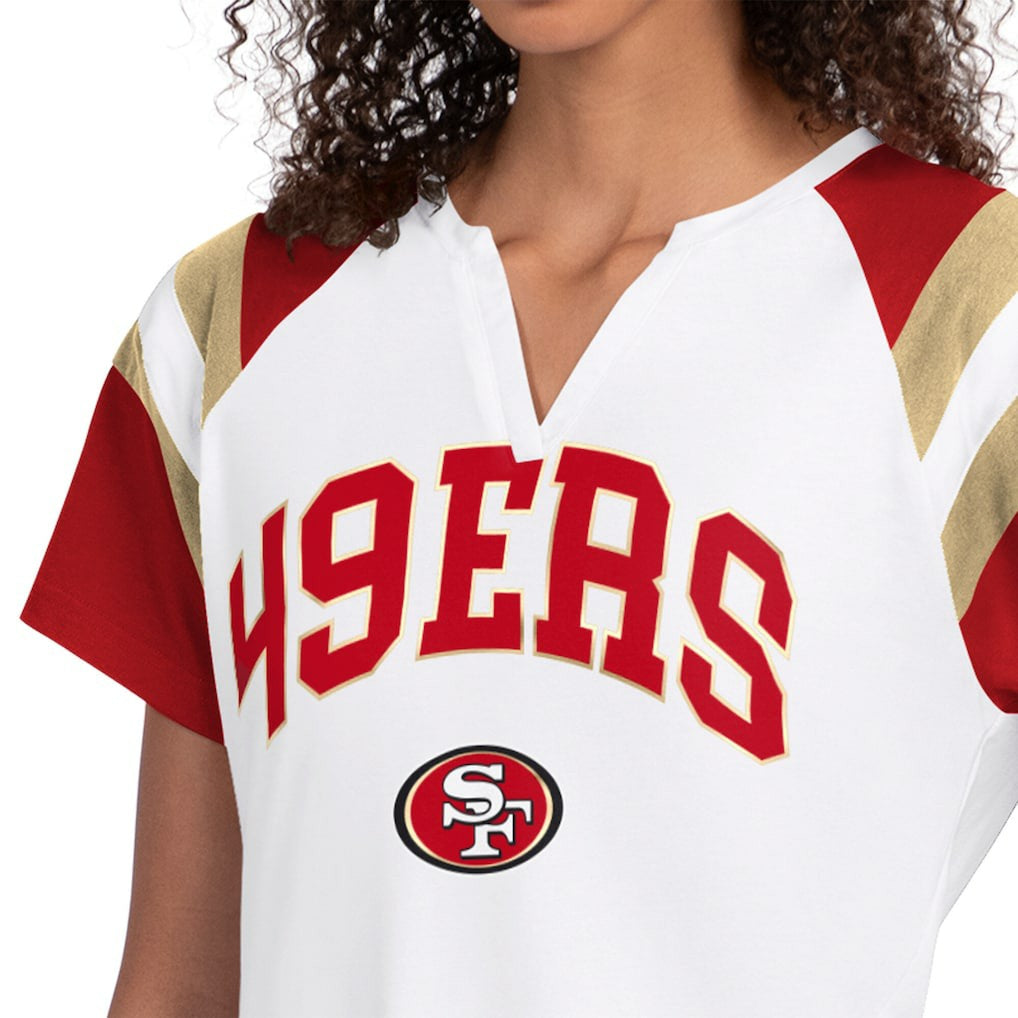San Francisco 49ers  Starter Women's Game On Notch Neck T-Shirt