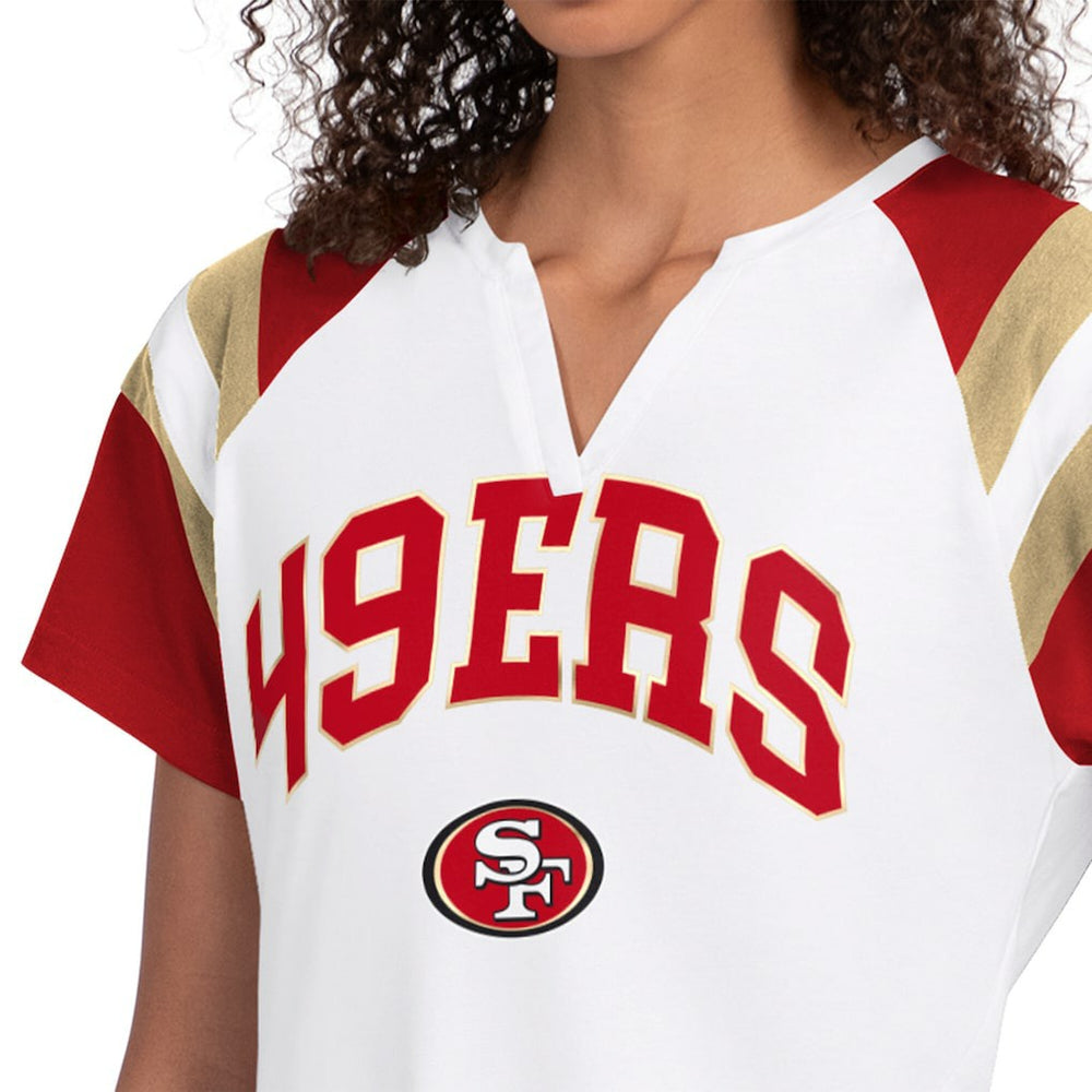 San Francisco 49ers  Starter Women's Game On Notch Neck T-Shirt