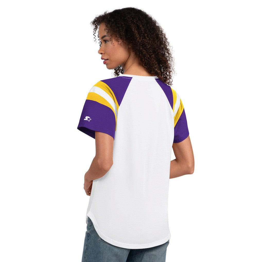 Minnesota Vikings  Starter Women's Game On Notch Neck T-Shirt