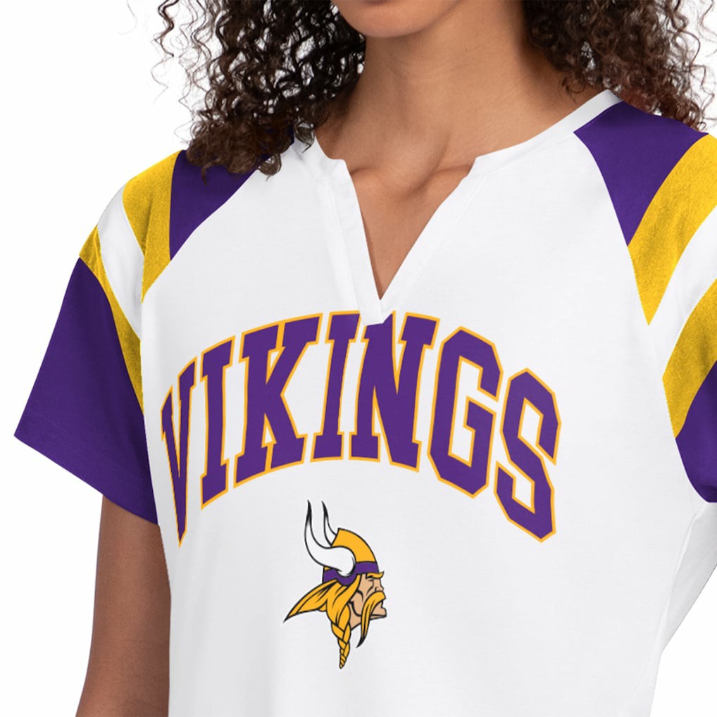 Minnesota Vikings  Starter Women's Game On Notch Neck T-Shirt