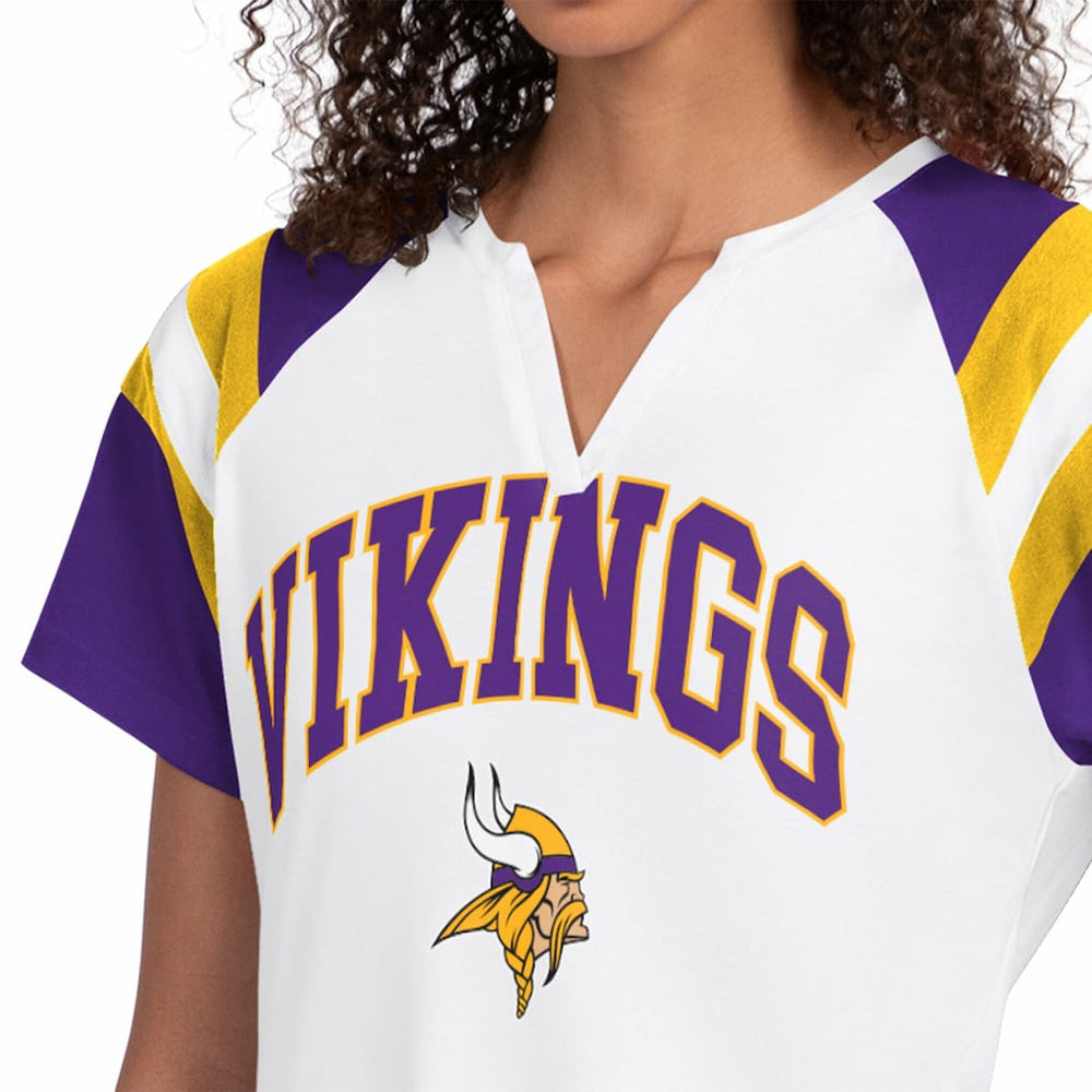 Minnesota Vikings  Starter Women's Game On Notch Neck T-Shirt