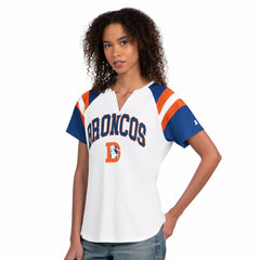 Denver Broncos  Starter Women's Game On Notch Neck T-Shirt