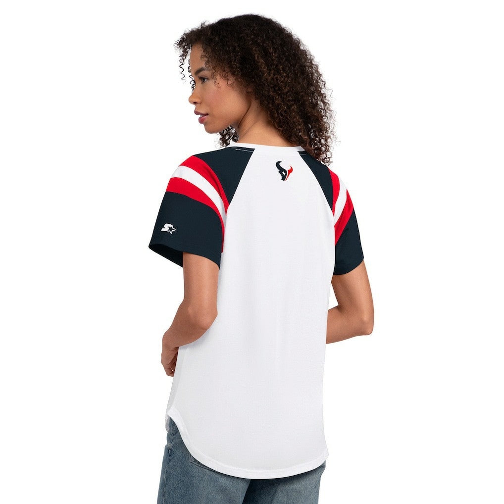 Houston Texans  Starter Women's Game On Notch Neck T-Shirt