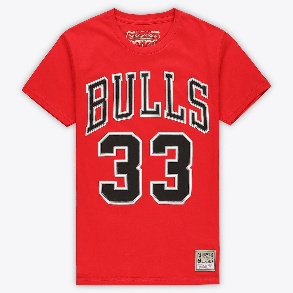 Scottie Pippen Chicago Bulls Unisex Hardwood Classics Name & Number T-Shirt sale Online