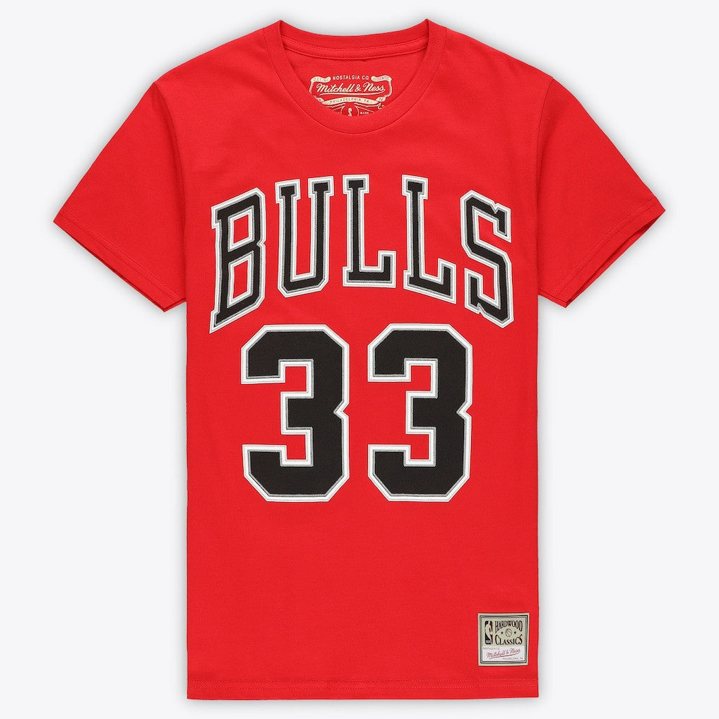 Scottie Pippen Chicago Bulls Unisex Hardwood Classics Name & Number T-Shirt sale Online