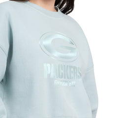 Green Bay Packers  Starter Women's Travel Pastels Boxy Fleece Sweatshirt