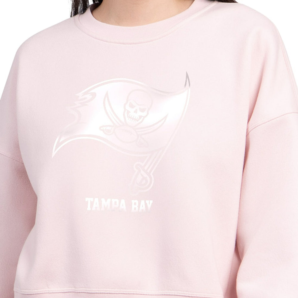 Tampa Bay Buccaneers  Starter Women's Travel Pastels Boxy Fleece Sweatshirt
