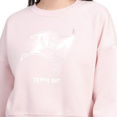 Tampa Bay Buccaneers  Starter Women's Travel Pastels Boxy Fleece Sweatshirt