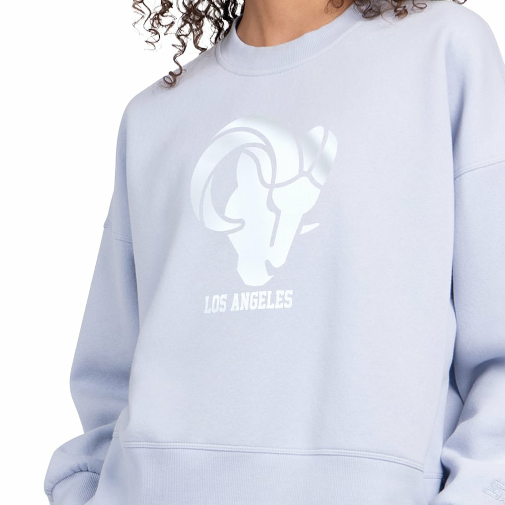 Los Angeles Rams  Starter Women's Travel Pastels Boxy Fleece Sweatshirt