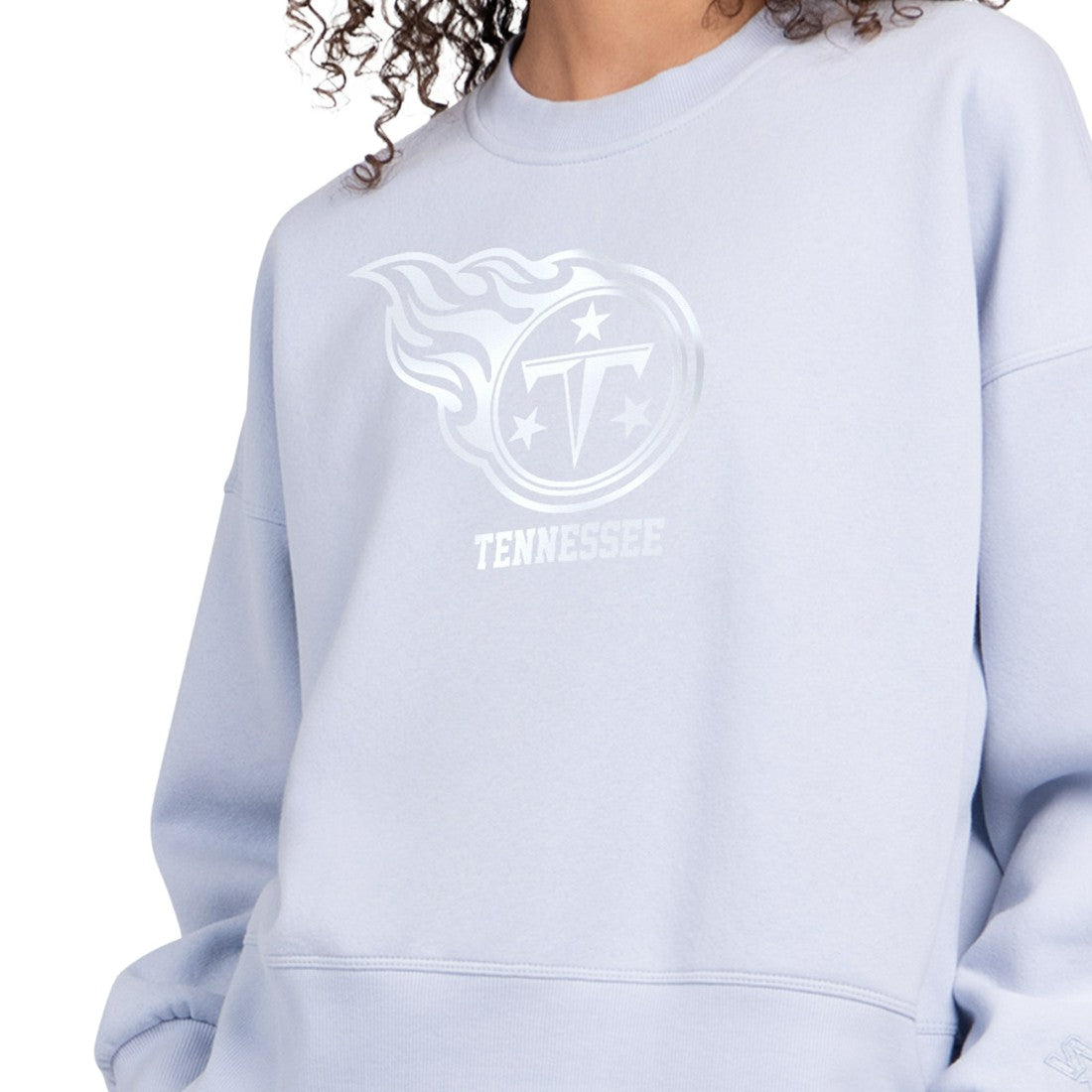 Tennessee Titans  Starter Women's Travel Pastels Boxy Fleece Sweatshirt