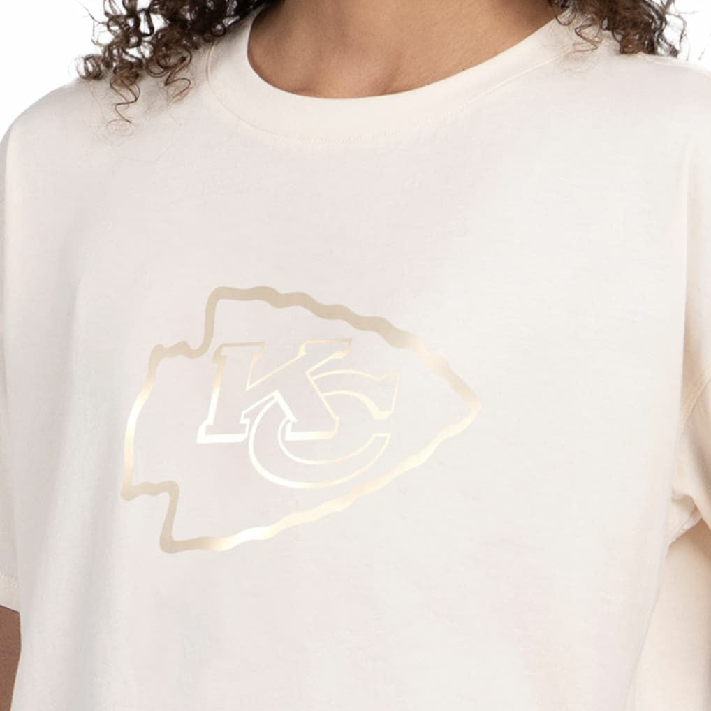 Kansas City Chiefs  Starter Women's Pastel Travel Boxy Cropped T-Shirt