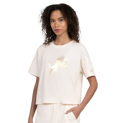 Detroit Lions  Starter Women's Pastel Travel Boxy Cropped T-Shirt