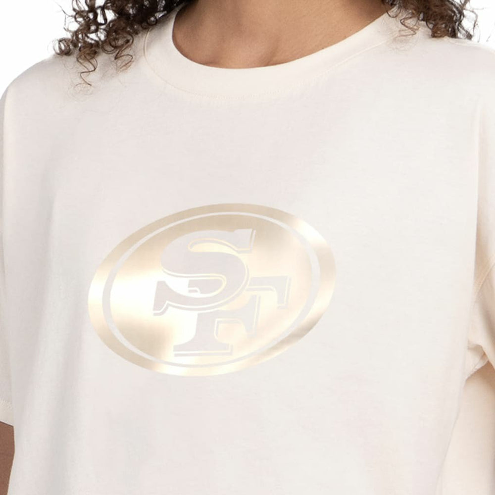 San Francisco 49ers  Starter Women's Pastel Travel Boxy Cropped T-Shirt
