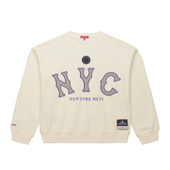New York Mets Mitchell & Ness Women's Premium Oversized Crewneck Sweatshirt | MLB US