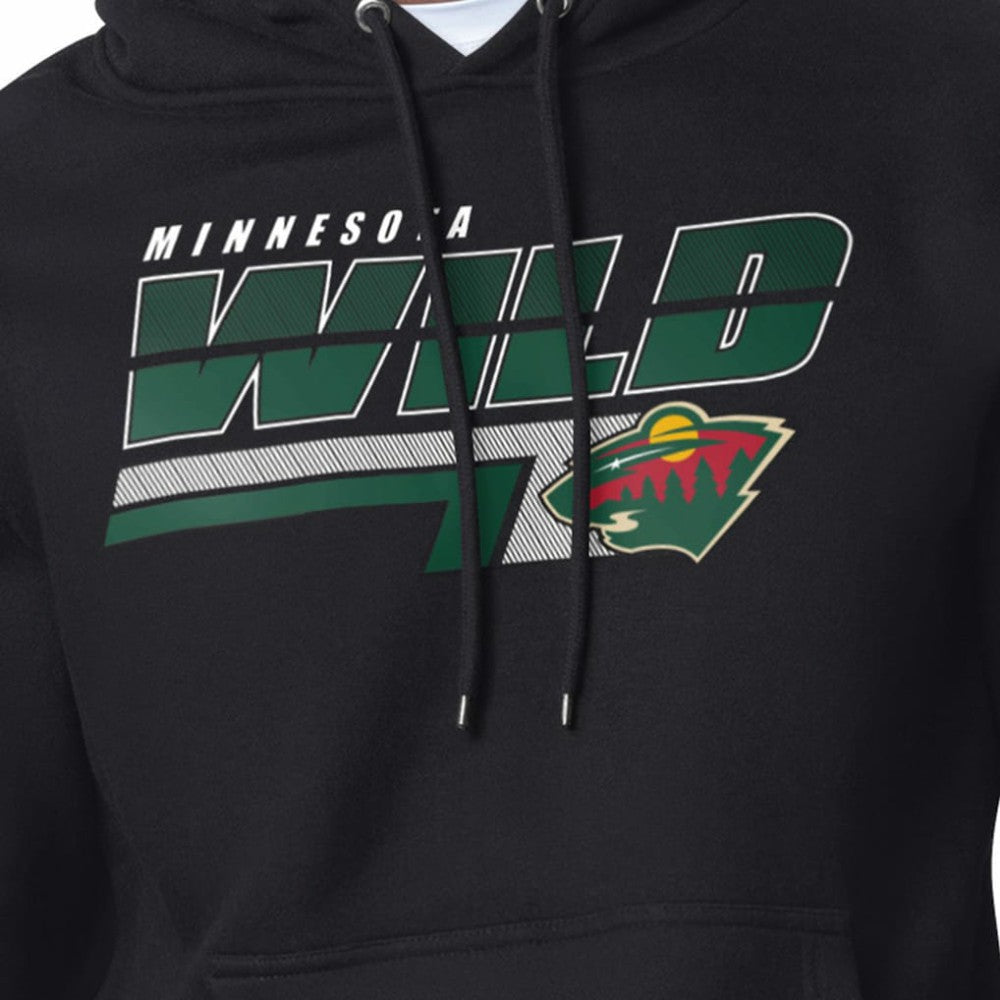 Minnesota Wild Starter Logo Push Fleece Hoodie For Sale