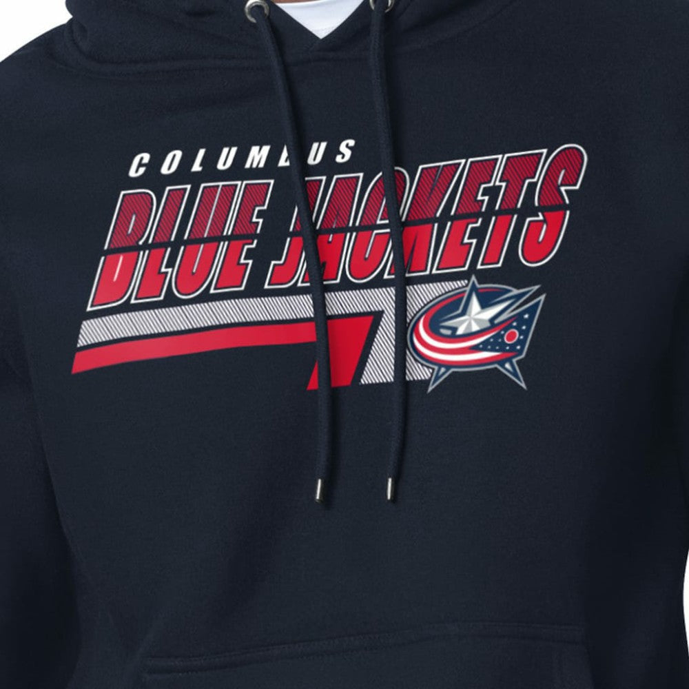 Columbus Blue Jackets Starter Logo Push Fleece Hoodie For Sale