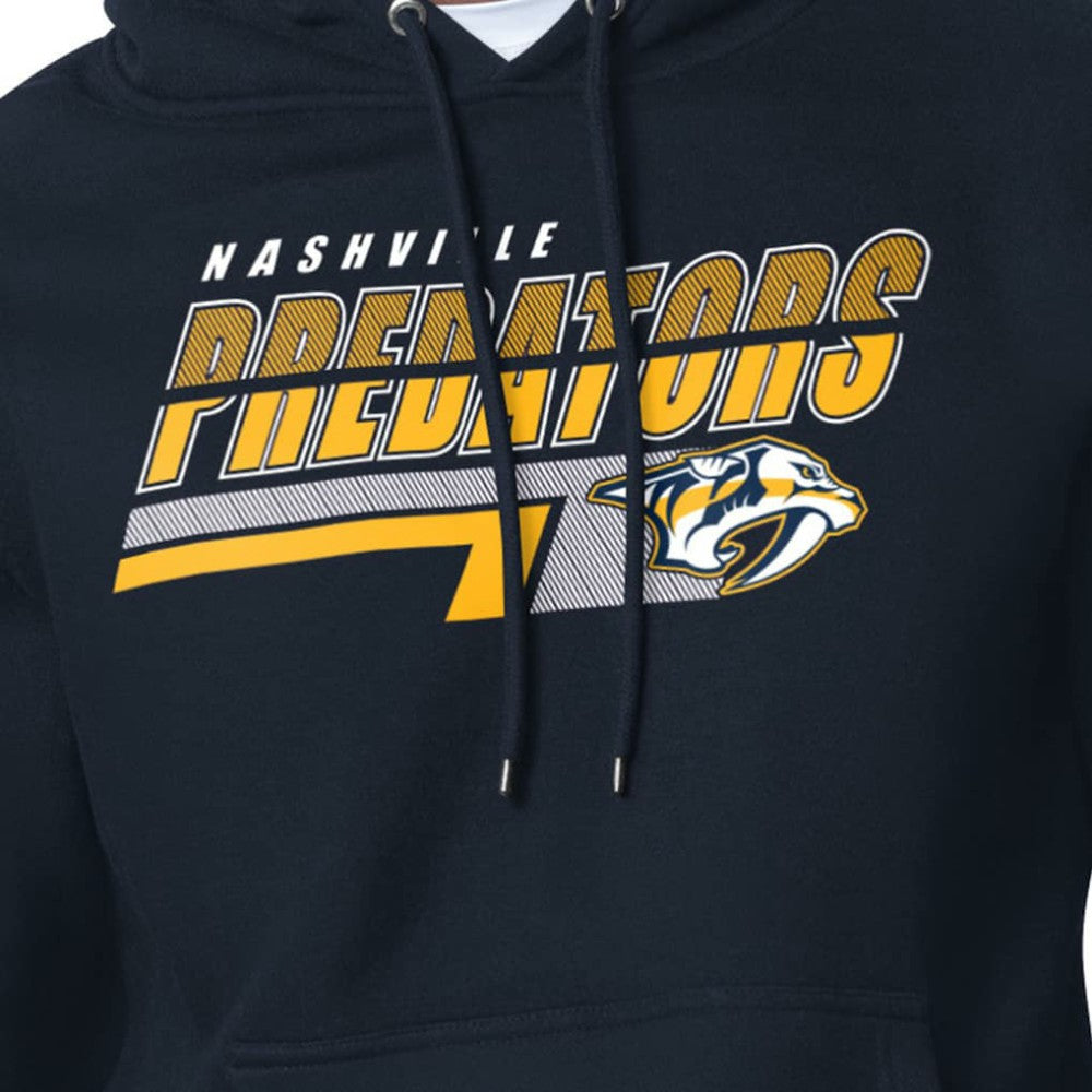 Nashville Predators Starter Logo Push Fleece Hoodie Outlet
