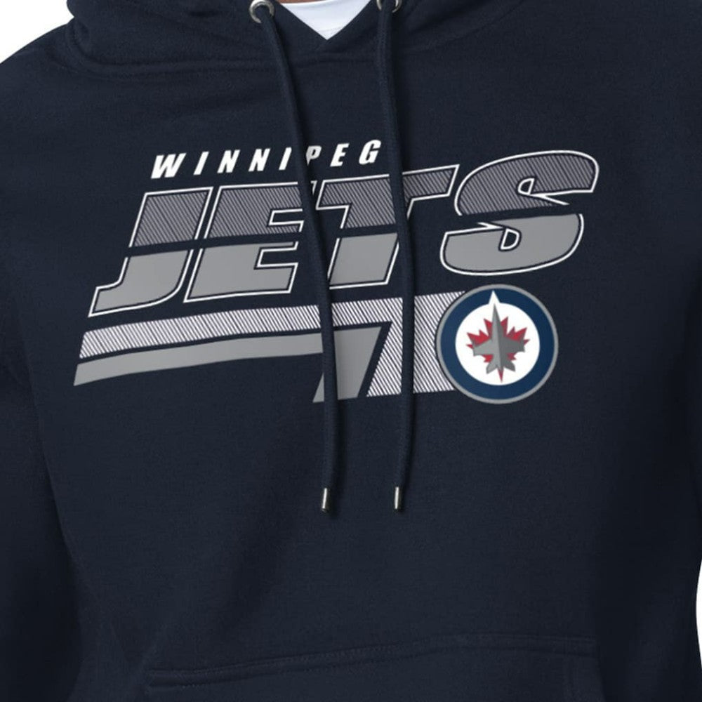 Winnipeg Jets Starter Logo Push Fleece Hoodie Discount