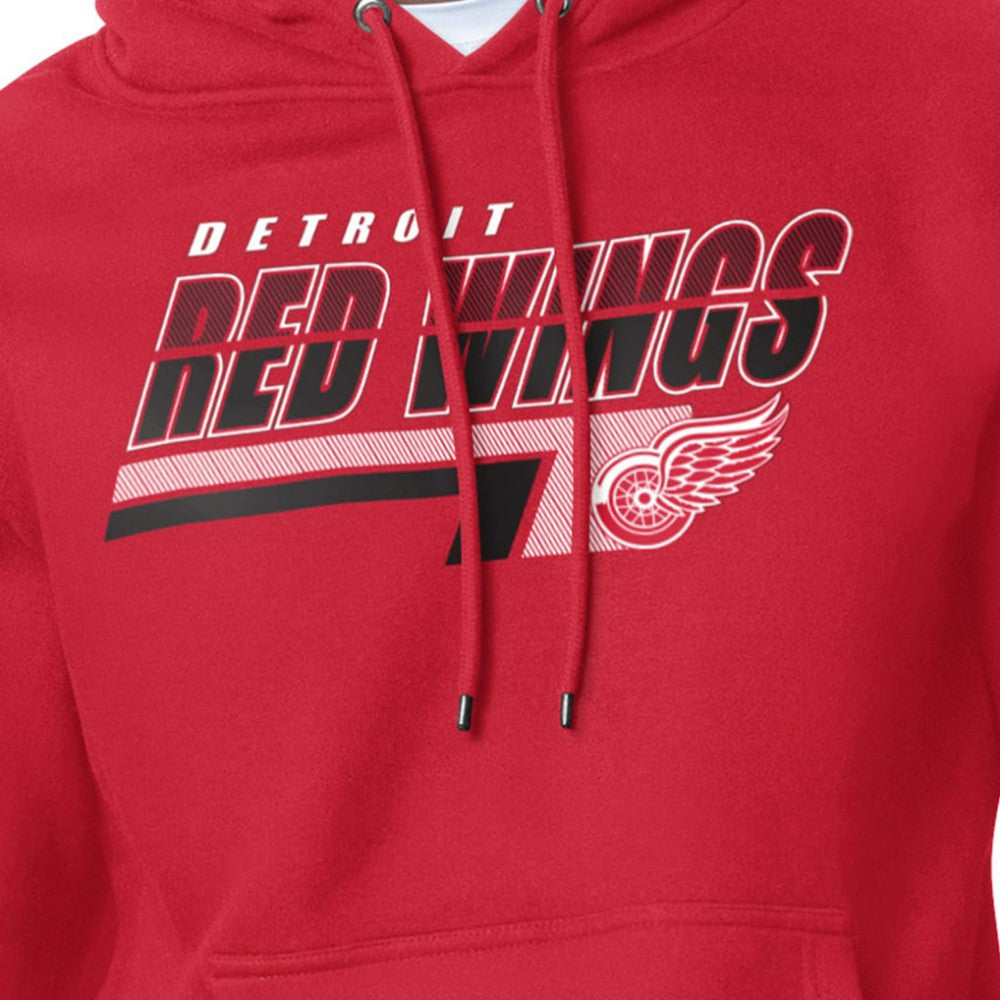 Detroit Red Wings Starter Logo Push Fleece Hoodie On Sale